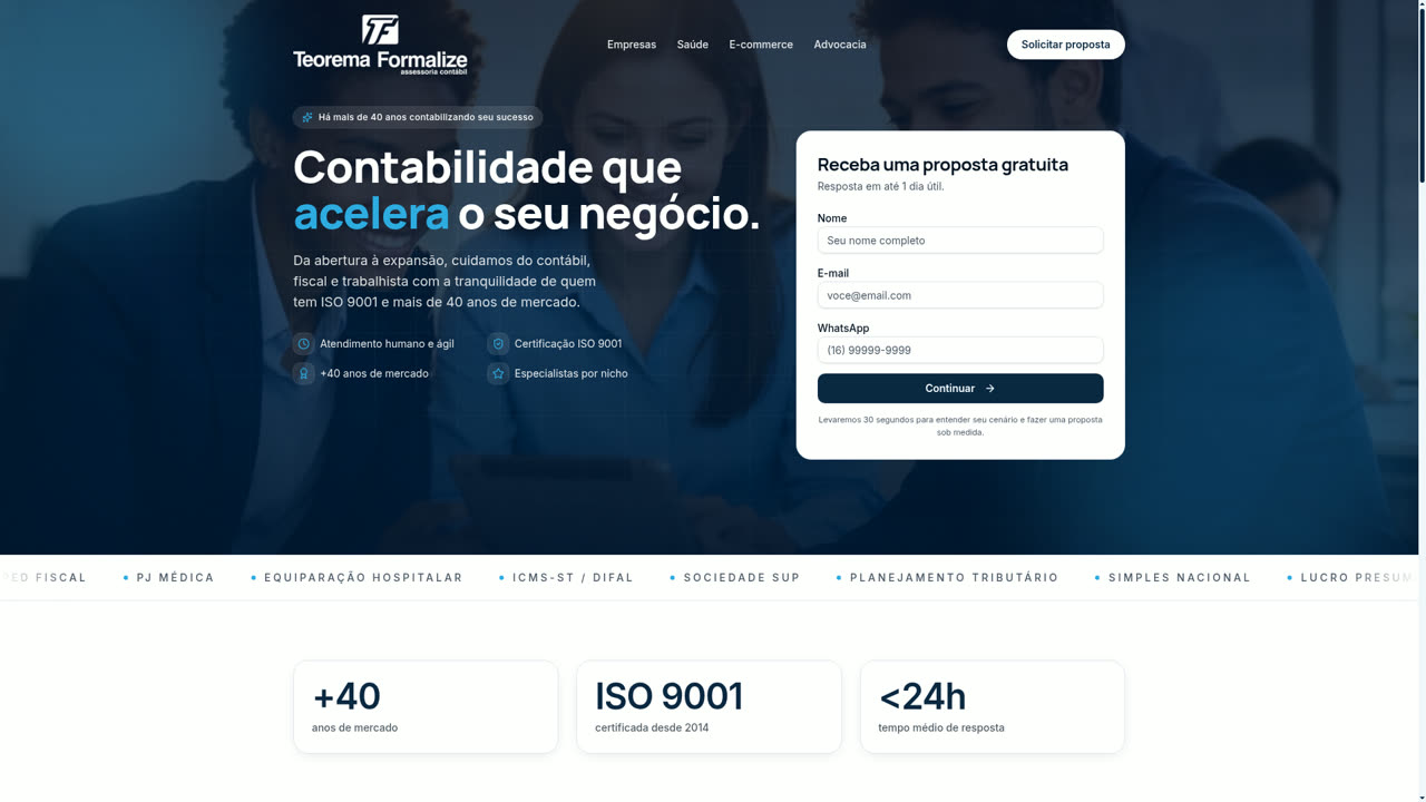 Site da Teorema Formalize